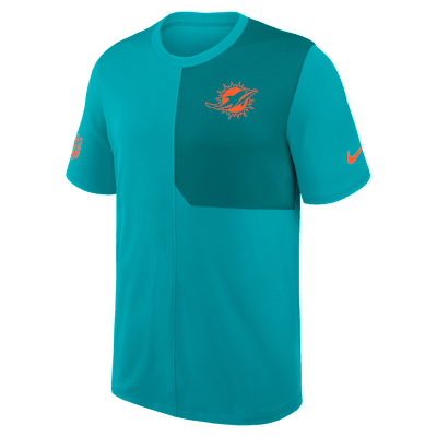 Miami Dolphins Sideline Coach Men's Nike Dri-FIT NFL Top
